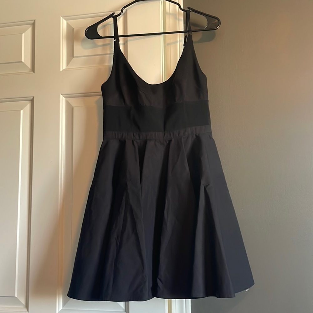 Black Poplin Fit Alexander Wang Dress